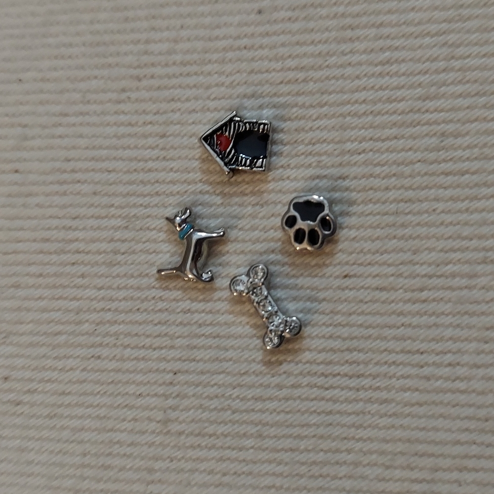 Origami Owl multi-charm dog bundle